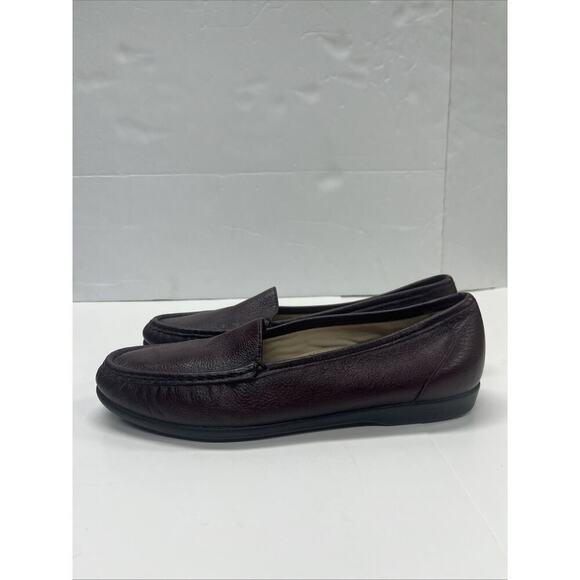 SAS Simplify Women’s 10N Red Leather Loafers Flats Tripad Comfort Shoes - Picture 4 of 14